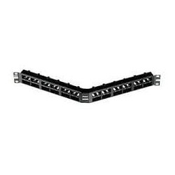 Pannello patch 1u panduit 48-porte rj45s nero [cpa48hdbl]