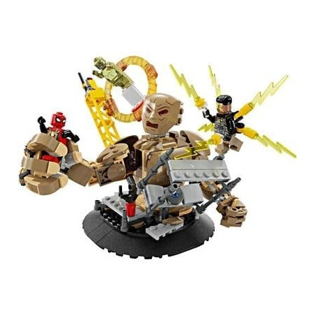 Gioco da costruzione lego marvel spider-man contro sandman battaglia