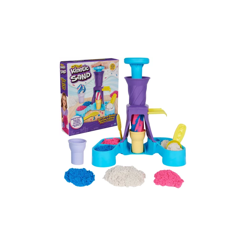 Set da gioco spin master kinetic sand per per gelato morbido multicolore