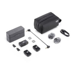 Sistema audio dji wireless 1 ricevitore + 2 trasmettitori con microfoni