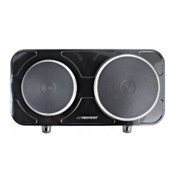 Fornello elettrico esperanza ekh014k con 2 zone nero [ekh014k]