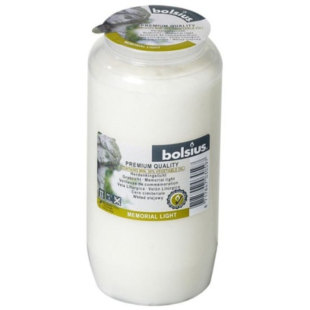 Candele commemorative bolsius graflicht no.7 transparente [103620710300]