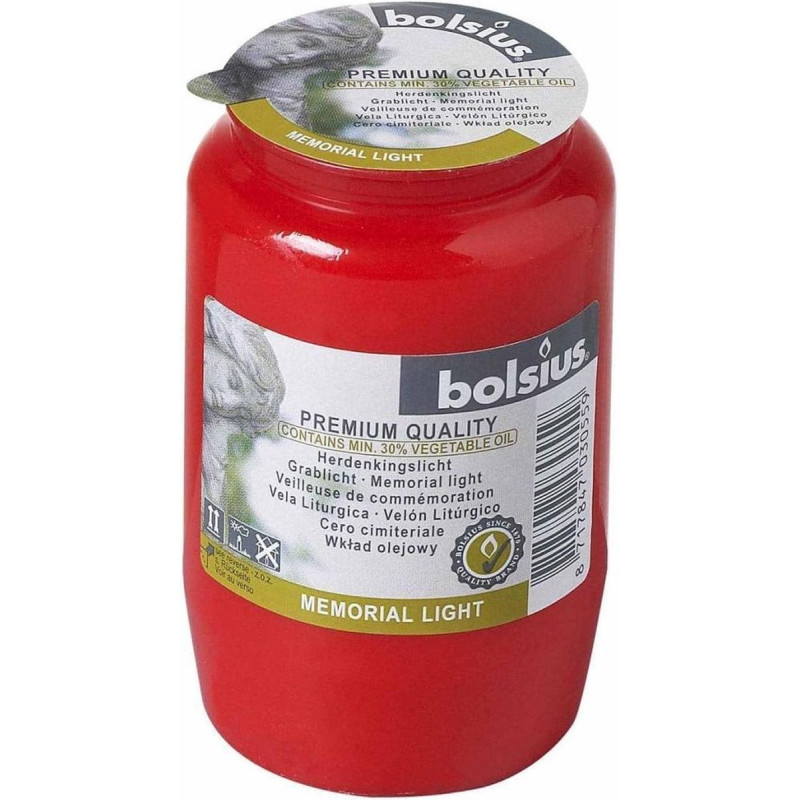Candele commemorative bolsius graflicht no.3 rosso [103620310341]