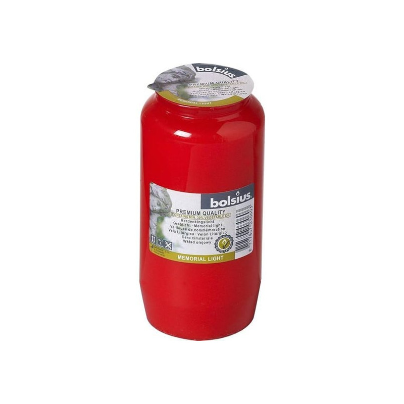 Candele commemorative bolsius graflicht no.7 rosso [103620710341]