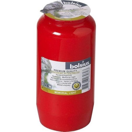 Candele commemorative bolsius graflicht no.7 rosso [103620710341]