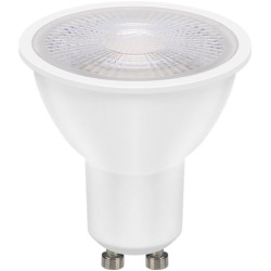 Lampadina led goobay gu10 8w 650lm classe f bianco caldo