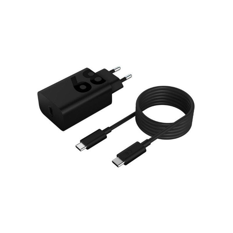 Alimentatore da rete lenovo 68w + cavo usb tipo-c nero [zg38c05739]