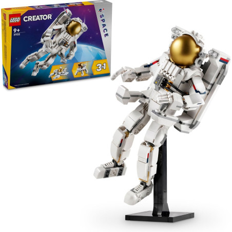 Gioco da construzione lego creator 3in1 astronauta multicolore [31152]
