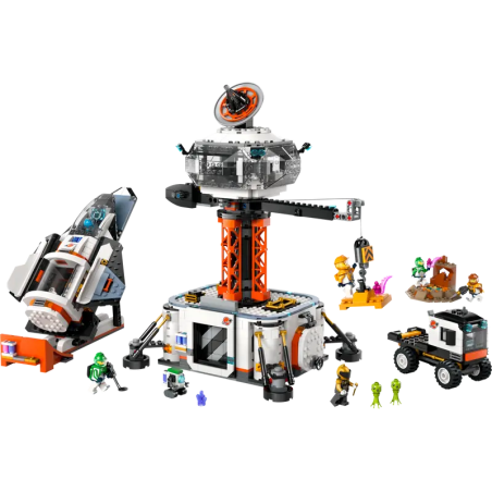 Set da costruzione lego city base spaziale e piattaforma di lancio