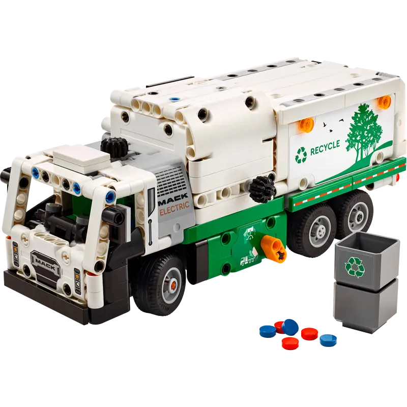 Set da gioco lego technic camion della spazzatura mack lr electric