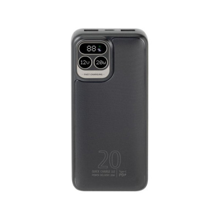 Batteria portalile rivacase powerbank 20000mah nero [rcva2521]
