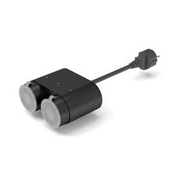 Presa smart nous a4z zigbee 3.0 da esterno ip44 3680w 2xprese nero