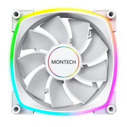 Ventola 140x140 montech rx140 pwm argb 1600rpm bianco