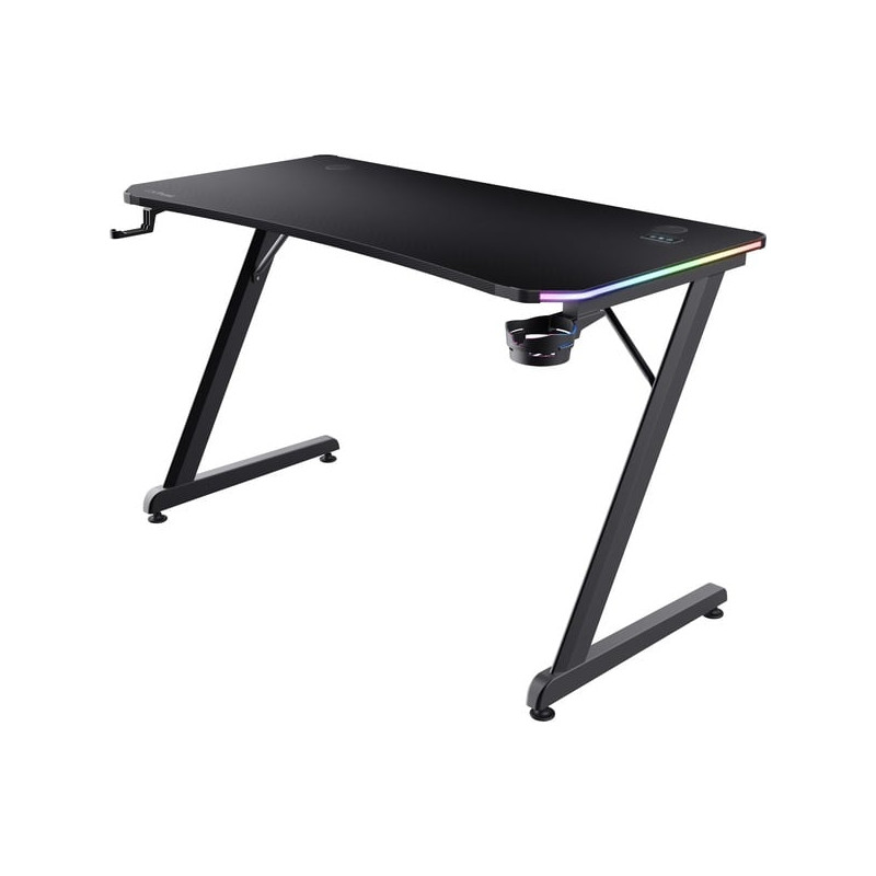 Scrivania da gioco trust gxt709 709 luminus rgb nero