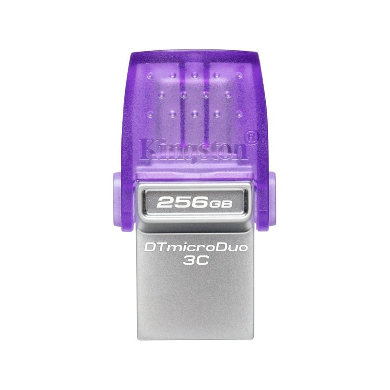 Pendrive 256gb kingston datatraveler microduo 3c viola/trasparente