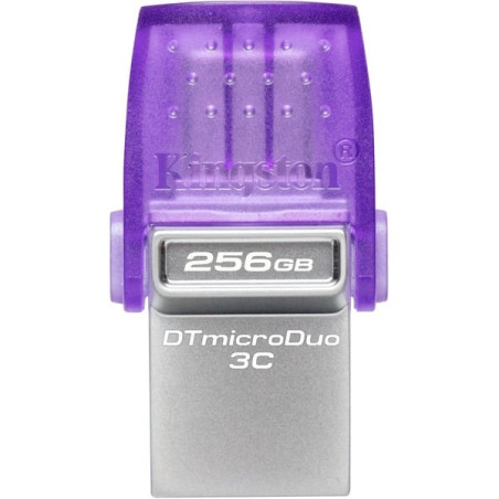 Pendrive 256gb kingston datatraveler microduo 3c viola/trasparente