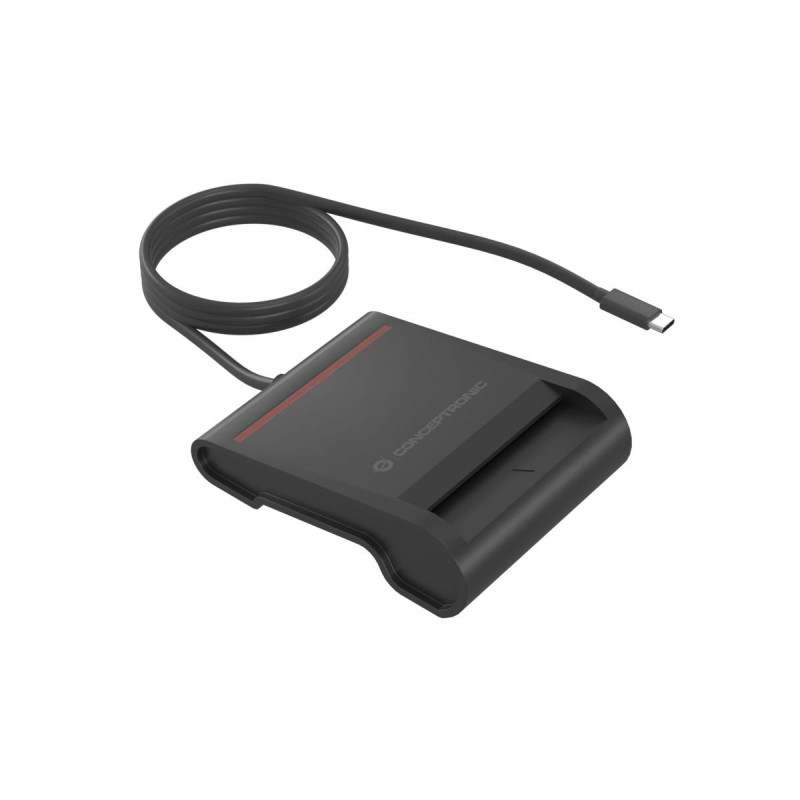 Lettore smart card conceptronic scr01bc usb-c nero