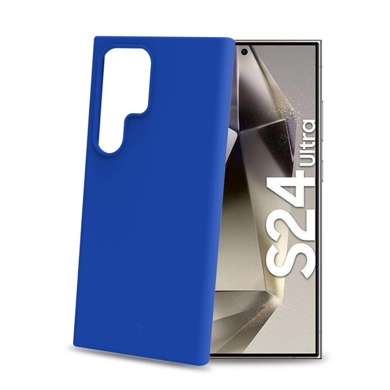 Custodia celly cromo per samsung galaxy s24 ultra blu [cromo1067bl]