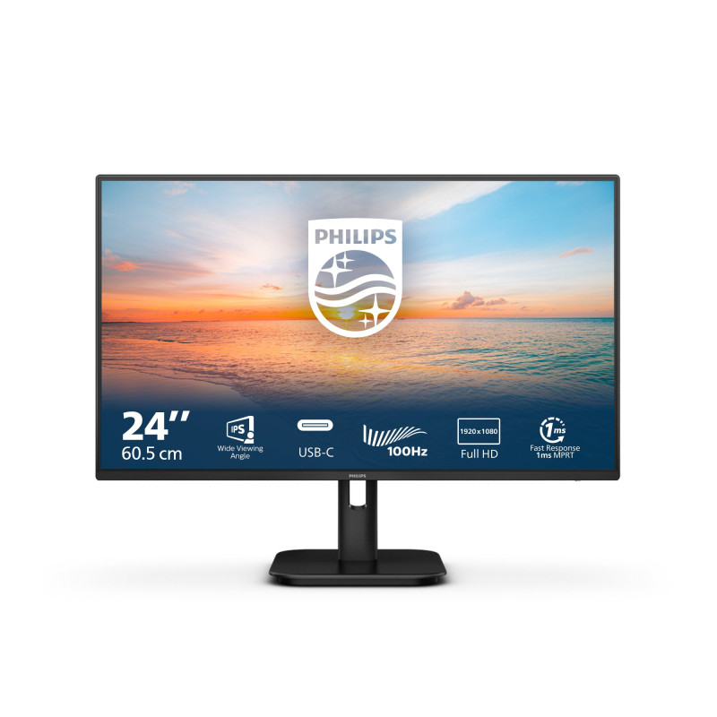 Monitor led 23.8" philips 24e1n1300a full hd 1920x1080p 1ms