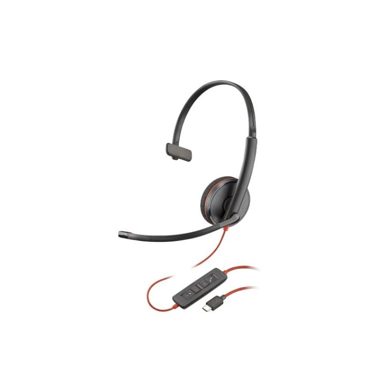 Cuffia hp poly blackwire 3210 mono usb-c per ufficio/call center