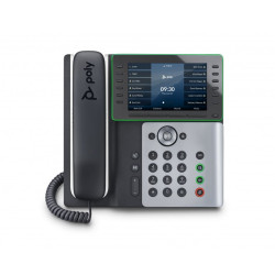 Telefono voip hp poly edge e550 wi-fi/bluetooth nero [82m91aa]