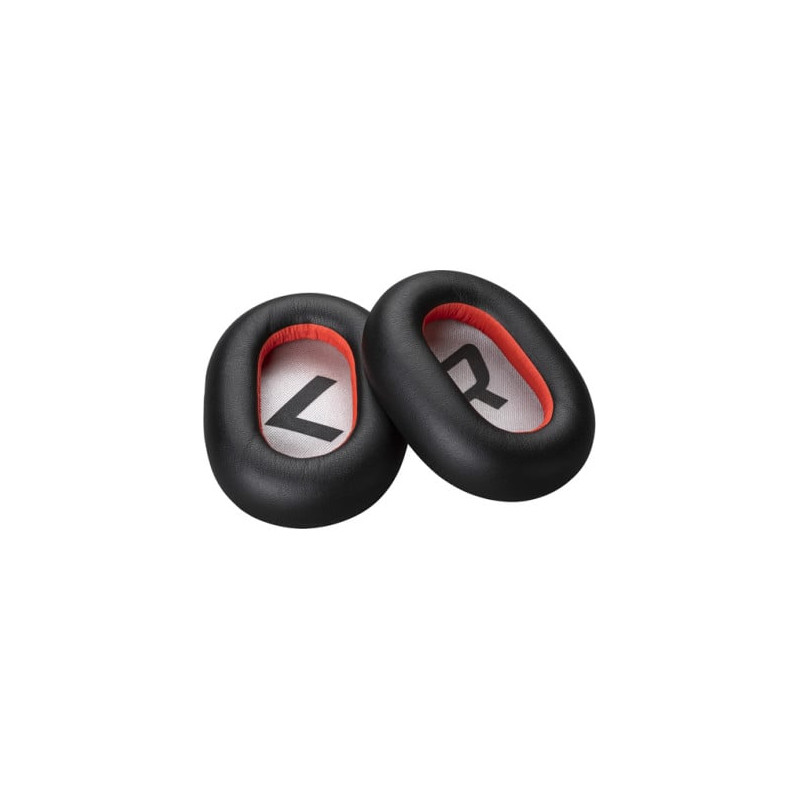 Cuscinetti cuffie hp poly voy 8200 blk lthret nero/rosso [85q42aa]