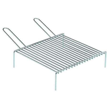 Graticola pesante thorx 40x35cm doppia impugnatura acciaio cromato