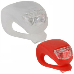 Set luci per bici dunlop led rosso/bianco 2pz [871125205320]