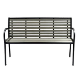 Panchina vette wpc forrest 125cm grigio [pcg-1]