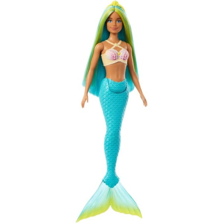 Bambola mattel barbie sirena dreamtopia turchese [hrr03]