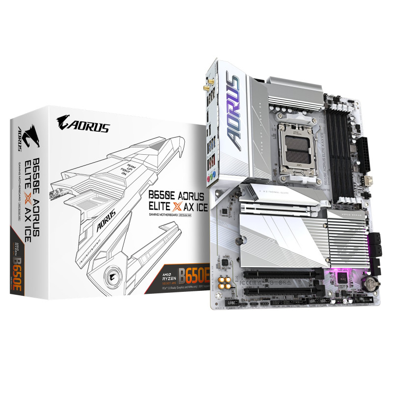 Scheda madre gigabyte b650e aorus elite x ax ice, amd slot atx [b650e