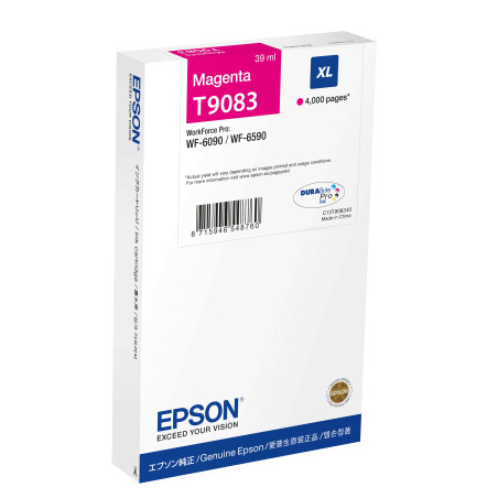 Cartuccia d'inchiostro epson 39.0ml xl tinta magenta [c13t90834n]