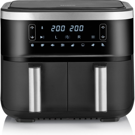 Friggitrice ad aria calda severin fr 2453 1500w 2x3.8l nero [fr 2453]