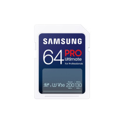 Scheda memoria 64gb samsung pro ultimate microsd class 3 200mb/s