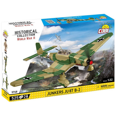 Cobi klocki junkers ju 87 b-2 hc seconda guerra mondiale 42x14x34.5cm