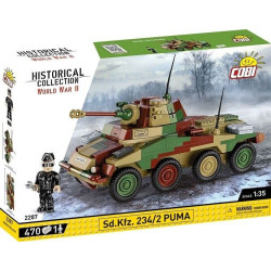 Cobi klocki hc wwii sd.kfz. 234/2 puma 1/35 multicolore [wpcbks0uc002287]