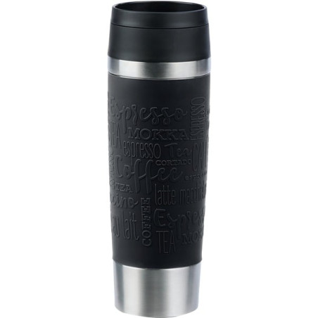 Thermos emsa travel mug classic 500ml in acciaio inossidabile/nero
