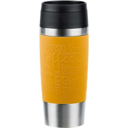 Thermos emsa travel mug classic 360ml in acciaio inossidabile/giallo