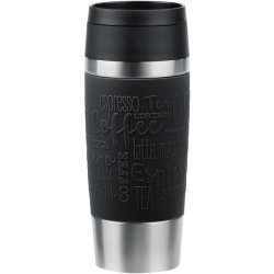 Thermos emsa travel mug classic 360ml in acciaio inossidabile/nero