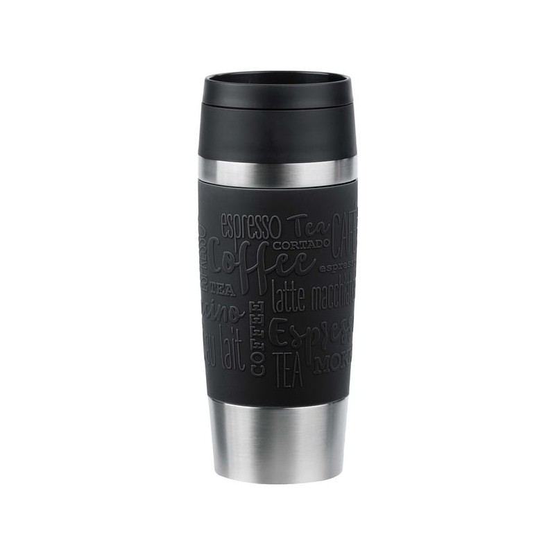 Thermos emsa travel mug classic 360ml in acciaio inossidabile/nero