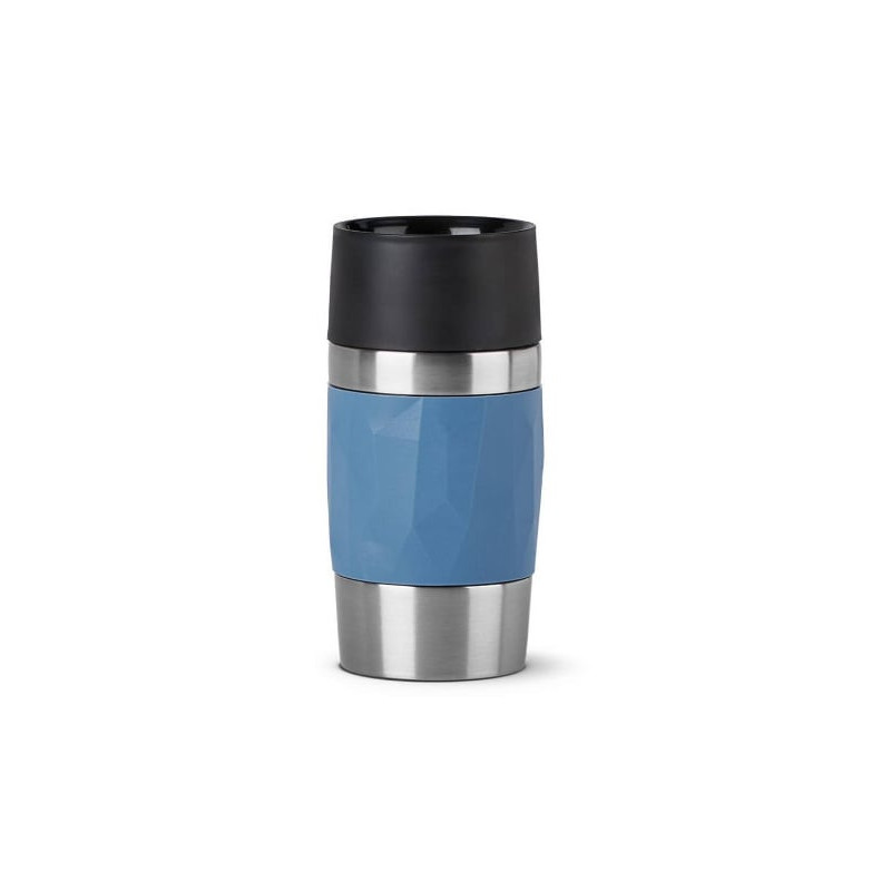 thermos emsa travel mug compact 300ml in acciaio inossidabile/blu