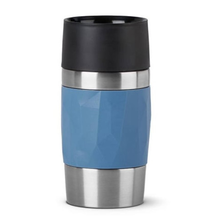 thermos emsa travel mug compact 300ml in acciaio inossidabile/blu