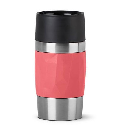 Thermos emsa travel mug compact 300ml in acciaio inossidabile/corallo
