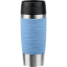 Thermos emsa travel mug waves 360ml in acciaio inossidabile/azzurro