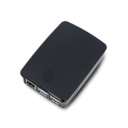 Case raspberry pi 5 ufficiale 30x30x7.5mm nero/grigio [rb-casep5-06b]