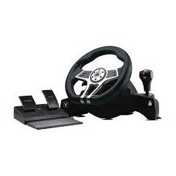 Volante ps4/ps5 xtreme con pedali hurricane cablato nero [90428]