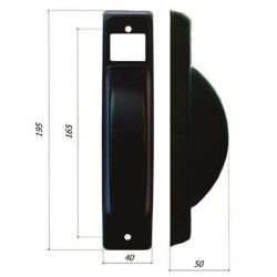 Placca interasse per avvolgitori boliscarlo da semincasso 165x195mm