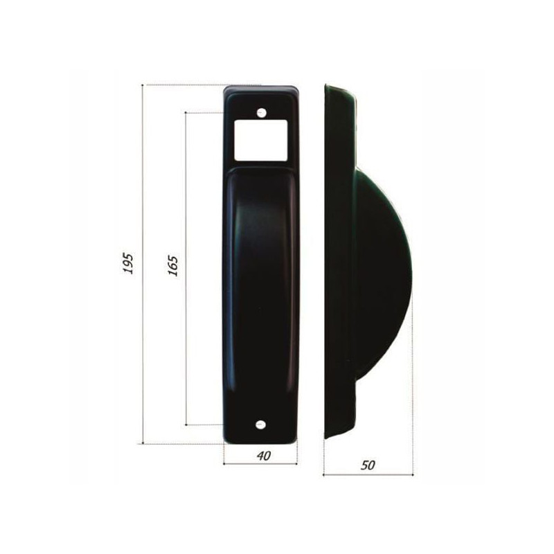 Placca interasse per avvolgitori boliscarlo da semincasso 165x195mm