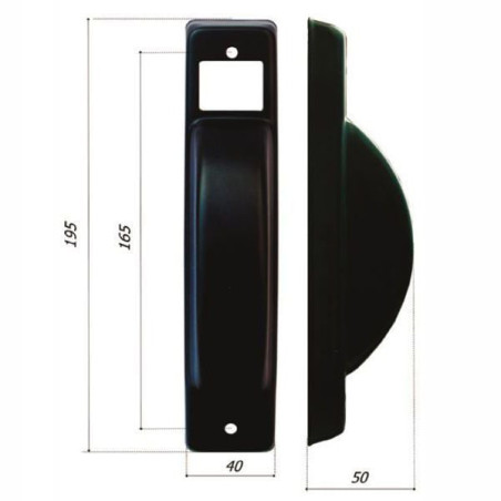 Placca interasse per avvolgitori boliscarlo da semincasso 165x195mm
