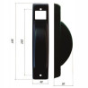 Placca interasse per avvolgitori boliscarlo da semincasso 165x195mm